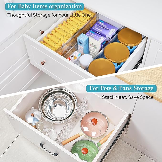 Vtopmart 8 Pack 6" Tall Upgrade Drawer Dividers - Image 5