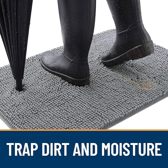 OLANLY Dog Door Mat for Muddy Paws 24x16, Absorbs Moisture and Dirt, Absorbent - Image 2