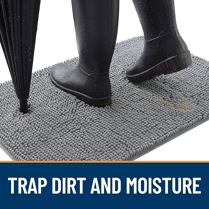 OLANLY Dog Door Mat for Muddy Paws 47x24, Absorbs Moisture and Dirt, Absorbent - Image 2