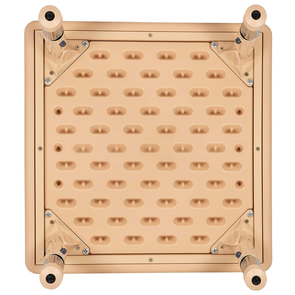 EMMA + OLIVER 24" Square Natural Plastic Height Adjustable Activity Tabl...