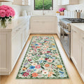 Runner Rug for Entryway: 2.6x8 Kitchen Rugs Non Slip Washable Ultra-Thin Soft by PLHXFRSoftAreaRugs