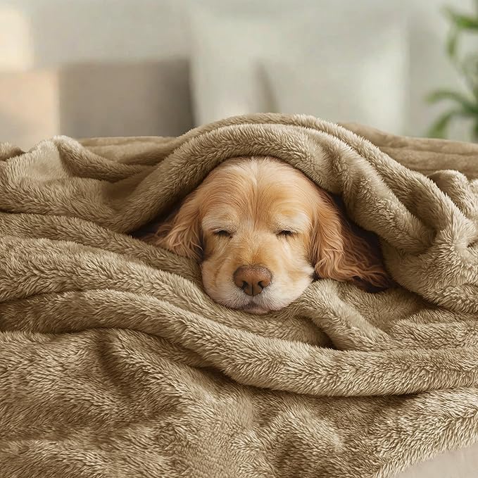 Exclusivo Mezcla Plush Fuzzy Fleece Bed Blanket King Size, Super Soft, Fluffy - Image 3