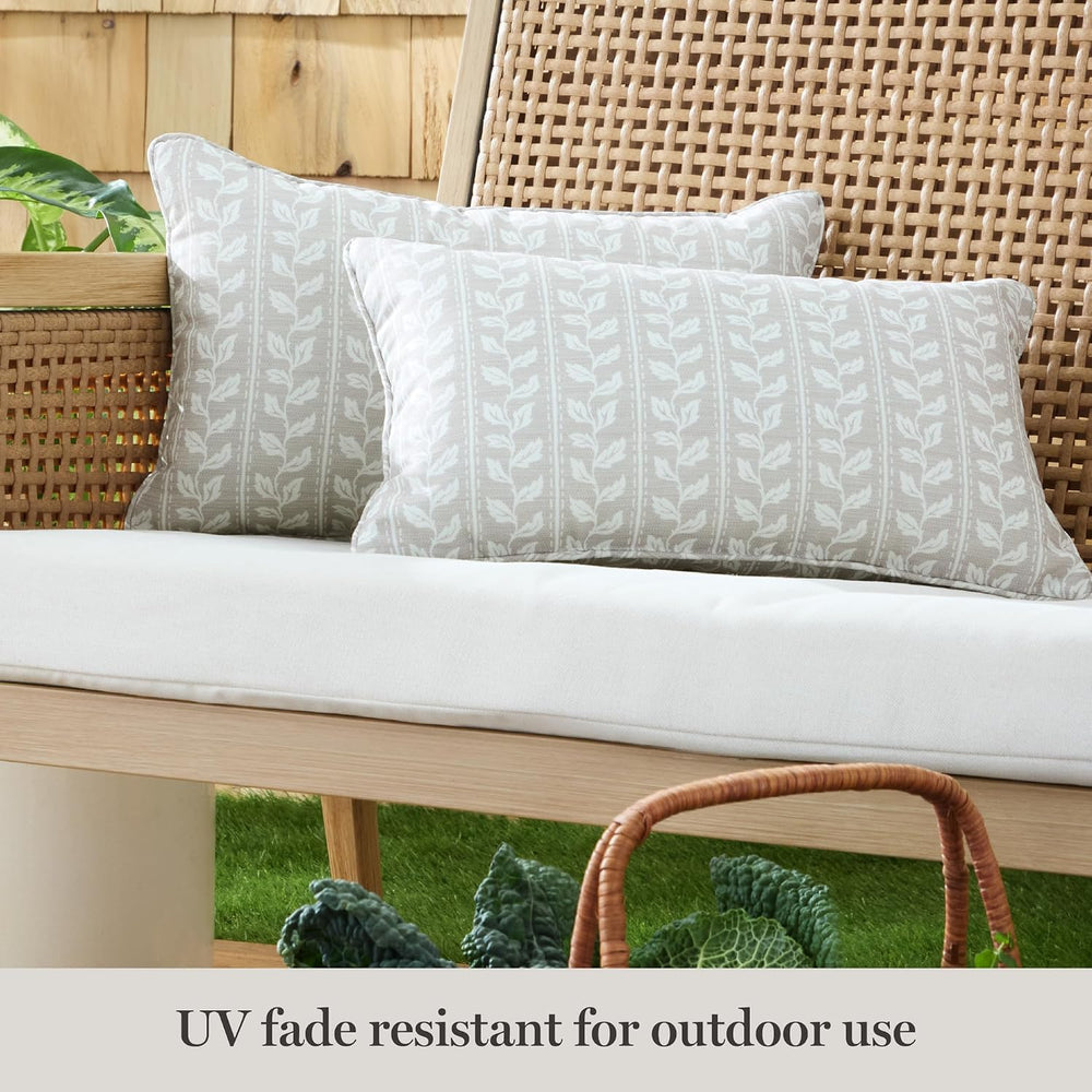 Martha Stewart Vineyard Vines Indoor Outdoor Decorative Lumbar Pillow 2-Pack ...