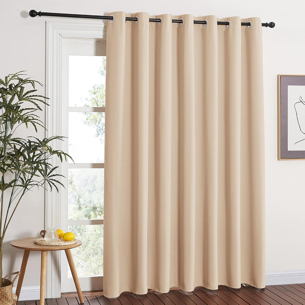 NICETOWN Extra Wide Patio Door Curtain - Energy Smart & Noise Reducing Gr...