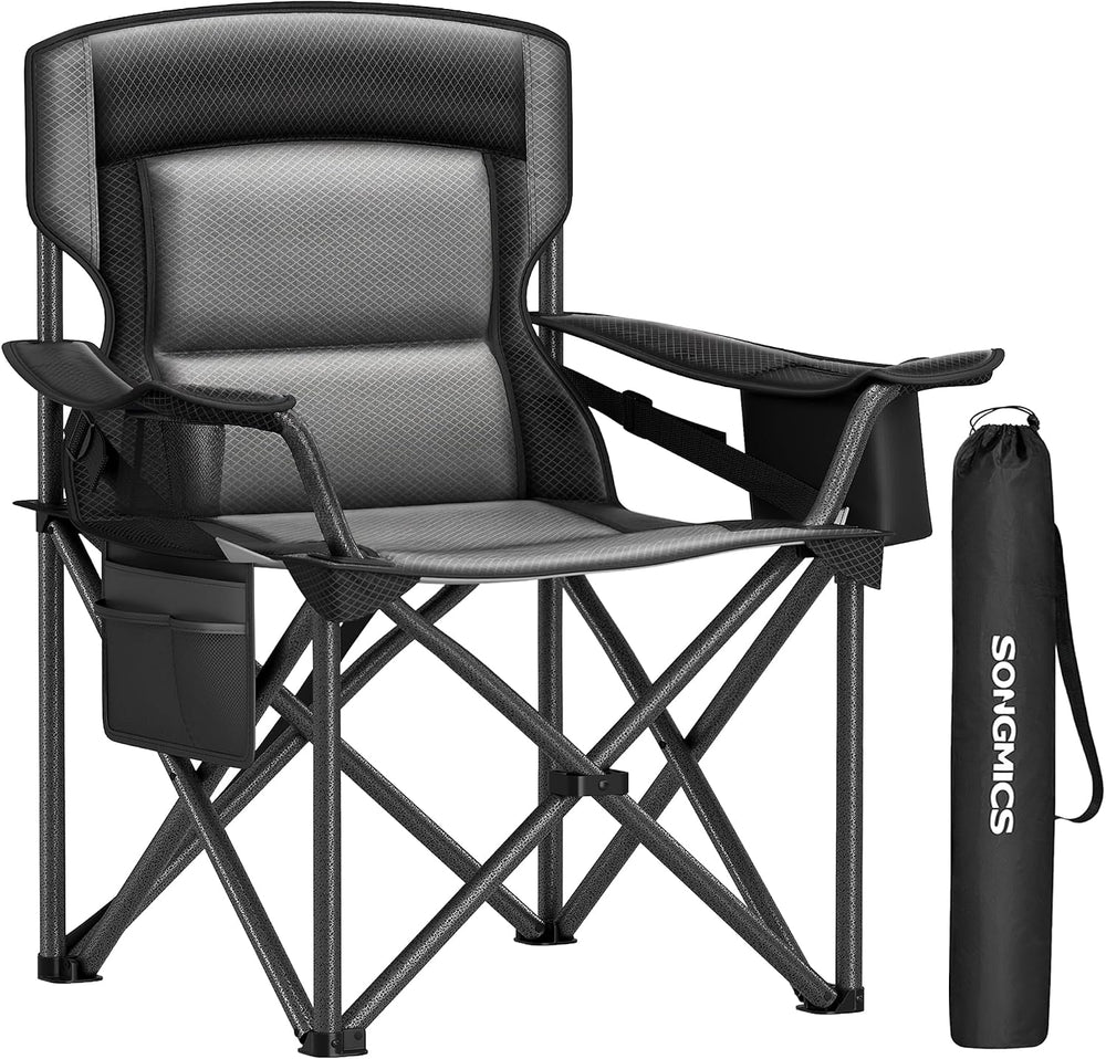 SONGMICS Folding Camping Chair, Max. Load Capacity 451.9 lb
