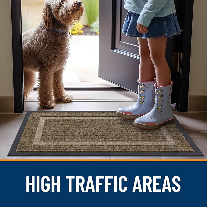 OLANLY Front Door Mat Indoor Outdoor Entrance, Waterproof All-Season, - Image 7