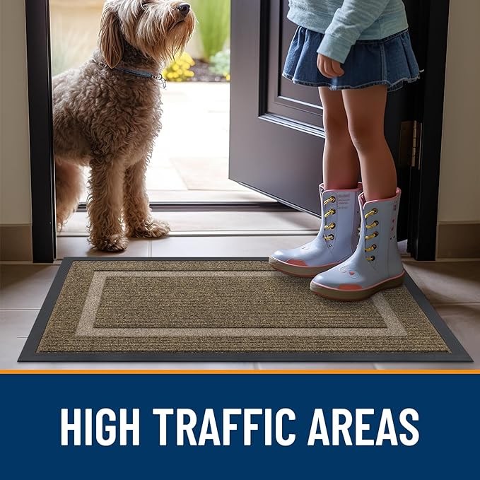 OLANLY Front Door Mat Indoor Outdoor Entrance, Waterproof All-Season, - Image 7