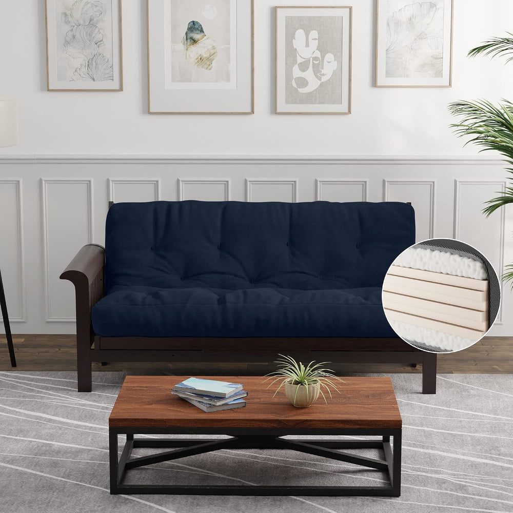Loosh Home | 10" Full Size Futon Sofa Bed Memory Foam Mattress - USA Mad...