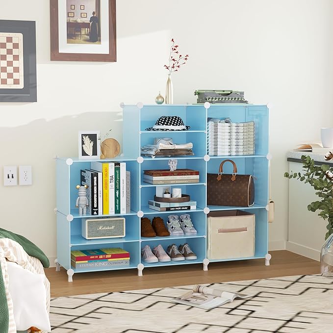 AWTATOS Closet Organizer 8 Cube Storage Shelves Closet Storage Clothes