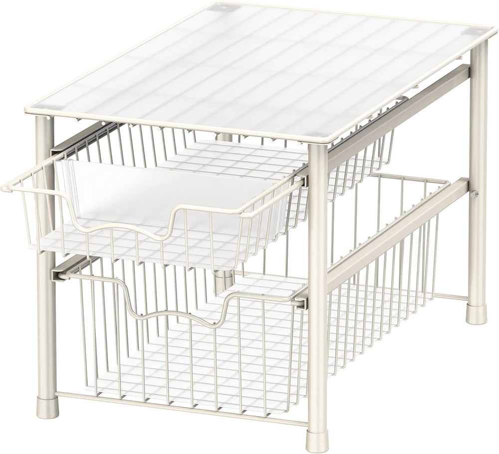 Simple Houseware Stackable Sliding Basket Organizer Drawer