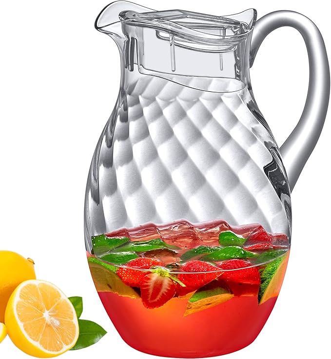 Amazing Abby - Bubbly Whirly Grand - Plastic Pitcher, Fridge Jug, Shatter-Proof