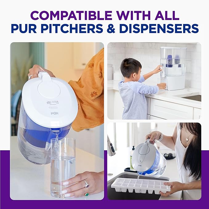 PUR Water Pitcher & Dispenser Replacement Filter 4-Pack, Genuine PUR Water - Image 4