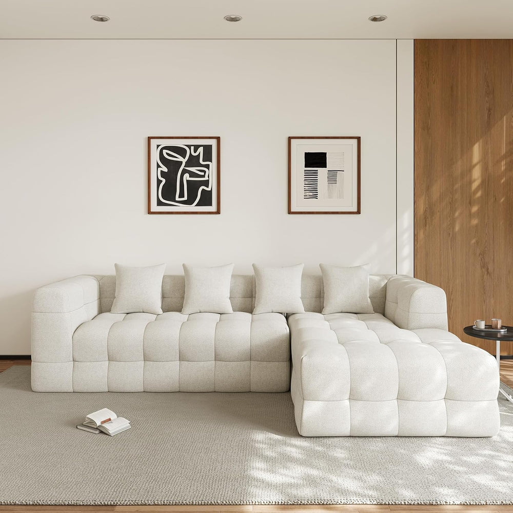 120" Oversized Modular Sectional Couch,Cloud Sectional Sofa with Deep Se...