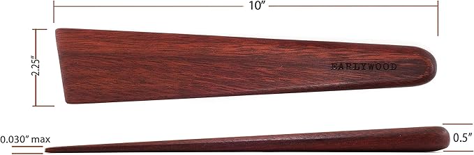 Earlywood 10 inch Handmade Wood Cooking Utensil - Image 2