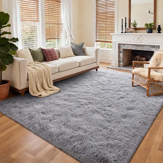 5x7 Ft Shag Area Rug for Bedroom, Ultra Soft Fluffy Furry Rugs for Living Room - Image 3