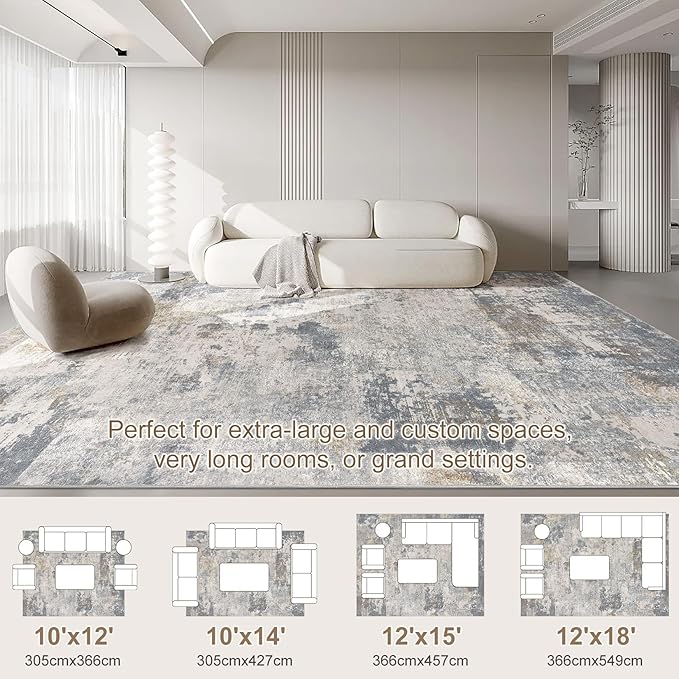 UERMEI 10x14 Area Rug Living Room Rugs - Image 2