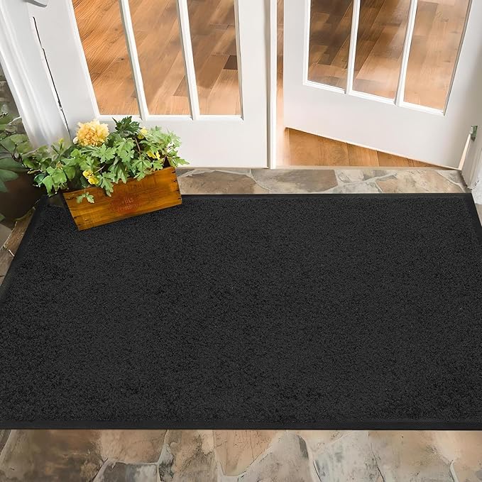 Mibao Dirt Trapper Door Mat for Indoor Outdoor, Waterproof All-Season,
