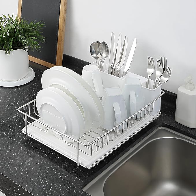 SunnyPoint 304 Stainless Steel Dish Drying Rack - Image 2
