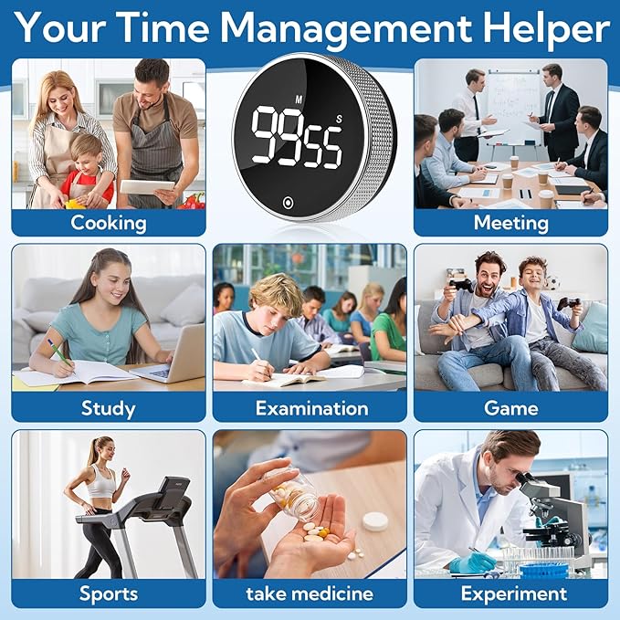 12 Pack Digital Kitchen Timer