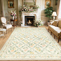 Area Rugs 9x12 Living Room: Floral Washable Rug Vintage Large Soft Boho by PLHXFRSoftAreaRugs