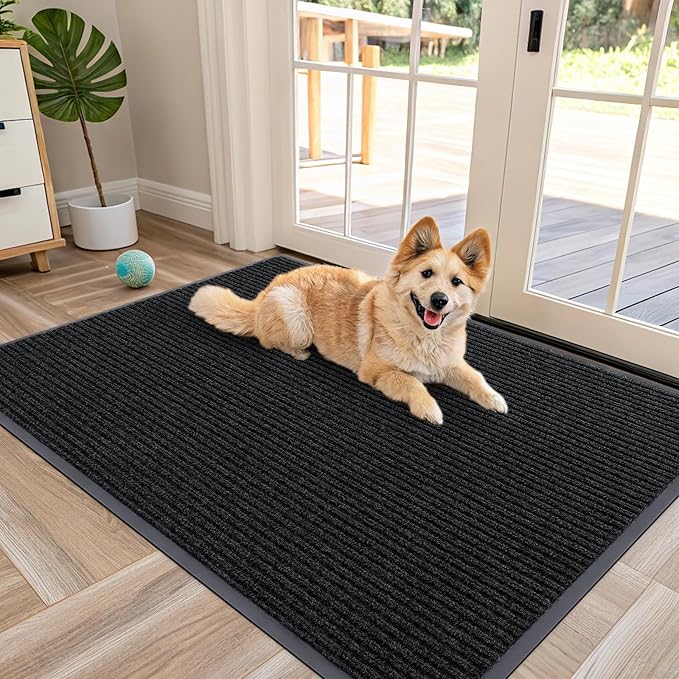 OLANLY Front Door Mat Indoor Outdoor Entrance, Waterproof Heavy Duty Doormat by OLANLY
