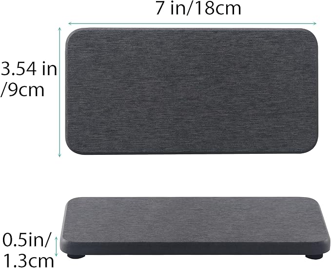 NiuYichee 2 Pcs Water Absorbing Stone Trays, Kitchen/Bathroom Sink Soap Dish - Image 3