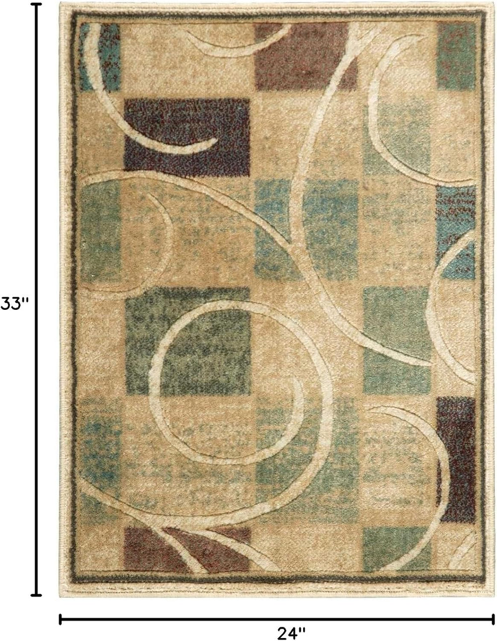 Nourison Home Expressions Modern Beige 2' x 2'9" Area-Rug, Easy-...