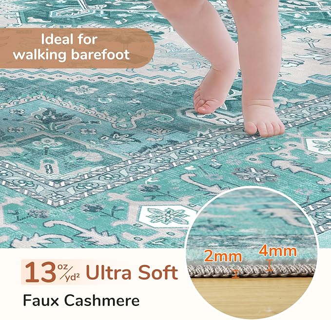 OPPODREAM Soft Area Rugs 3x5, Washable Rugs - Image 2