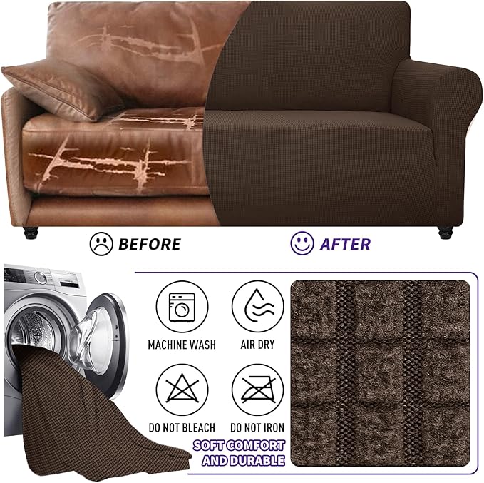 ZNSAYOTX Stretch Oversized Couch Cover Universal Sofa Covers - Image 7