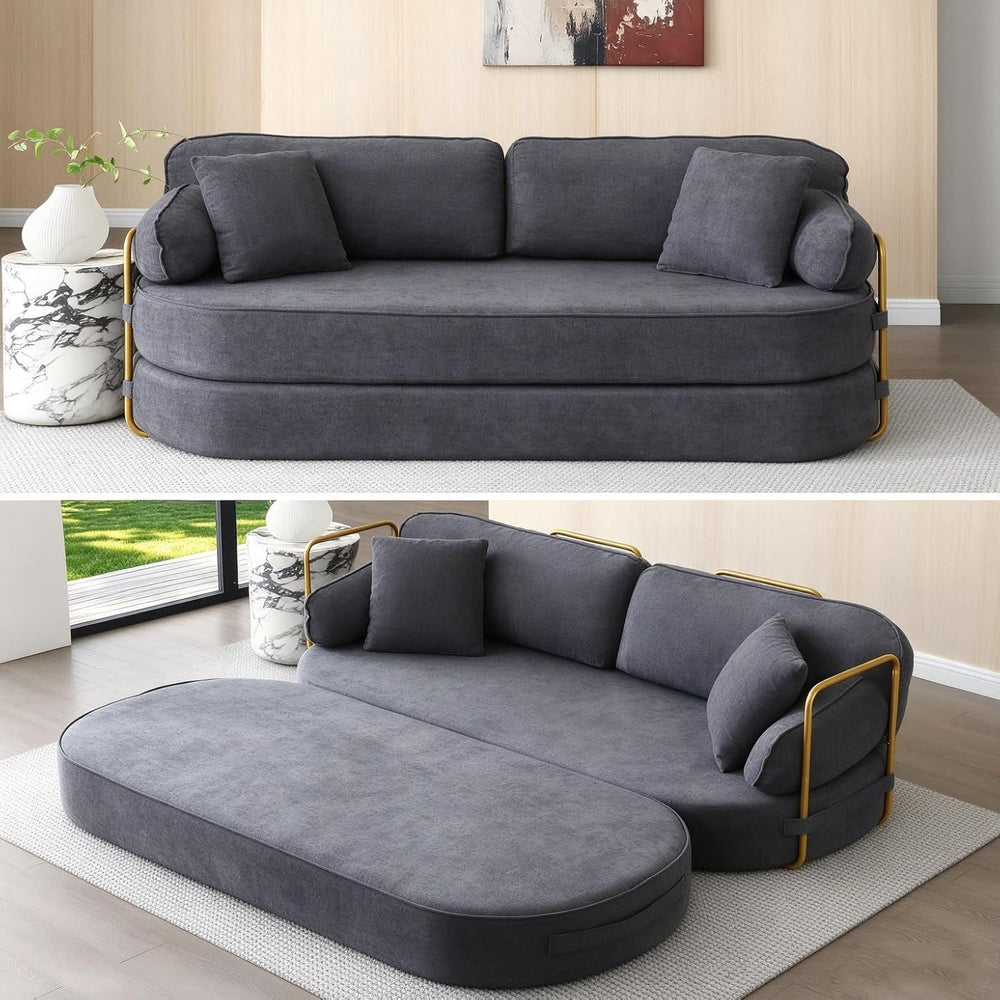 HANXIN 78.3'' Futon Sleeper Sofa Bed, Boneless Couch for Living Room,...