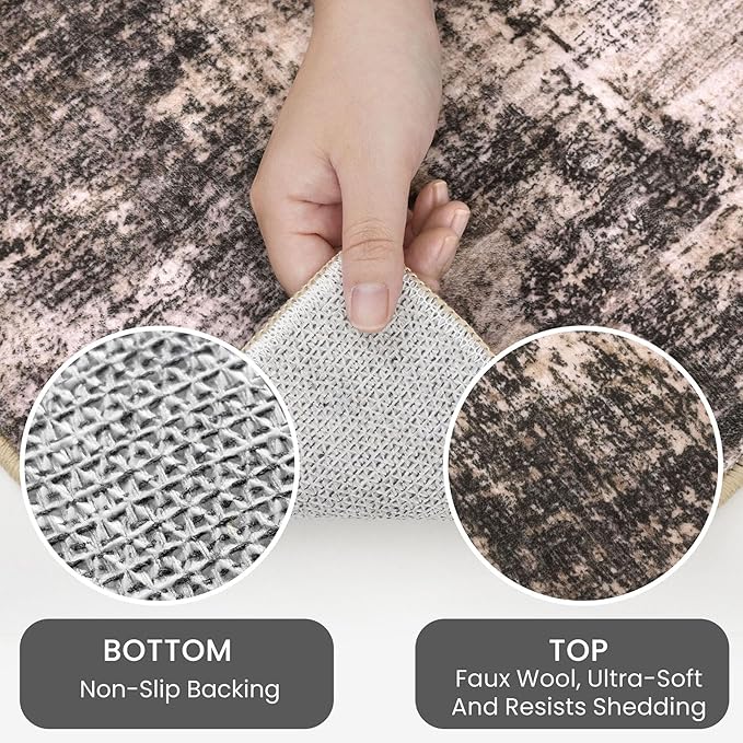 IOHOUZE Abstract Runner Rug 3x18 Ft Washable Runners - Image 3