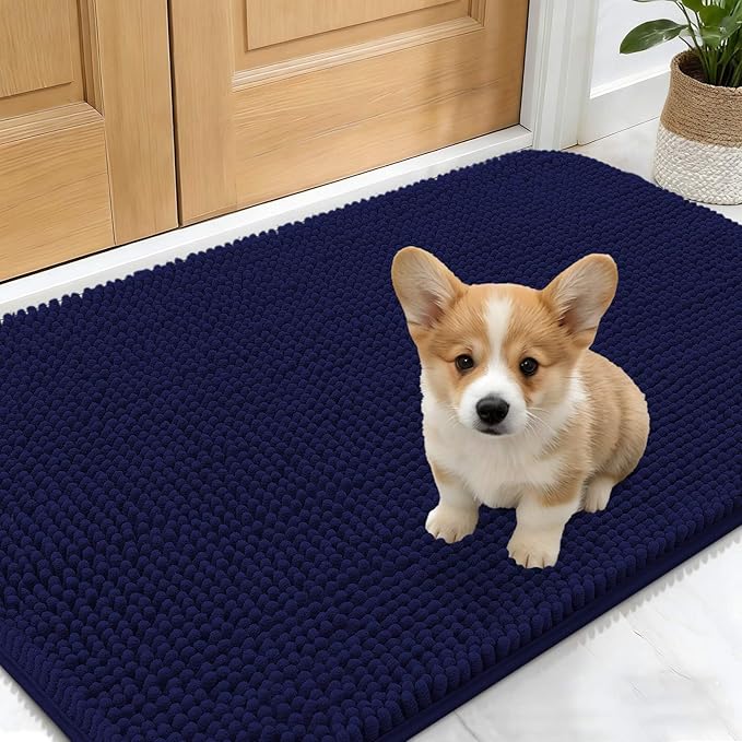 OLANLY Dog Door Mat for Muddy Paws 24x16, Absorbs Moisture and Dirt, Absorbent by OLANLY