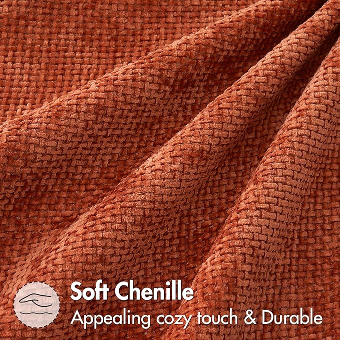 MIULEE Pack of 2 Fall Burnt Orange Decorative Pillow Covers 16x16 Inch Soft - Image 7