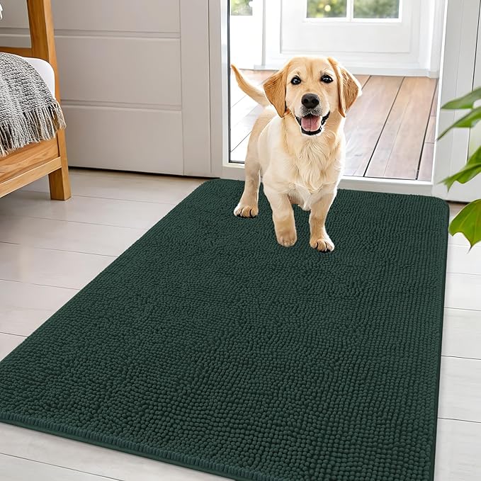 OLANLY Dog Door Mat for Muddy Paws 44x32, Absorbs Moisture and Dirt, Absorbent by OLANLY