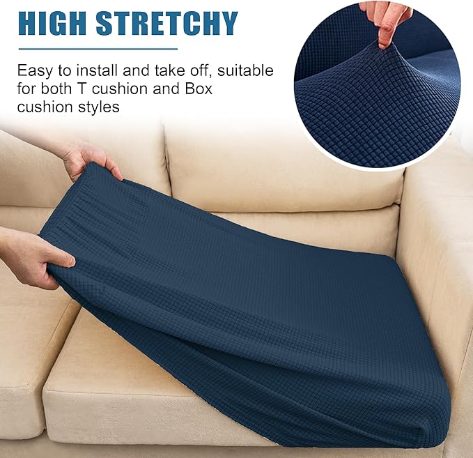 Water Resistant Sofa Cushion Slipcovers, RV Seat Cushion Covers High Stretch - Image 6