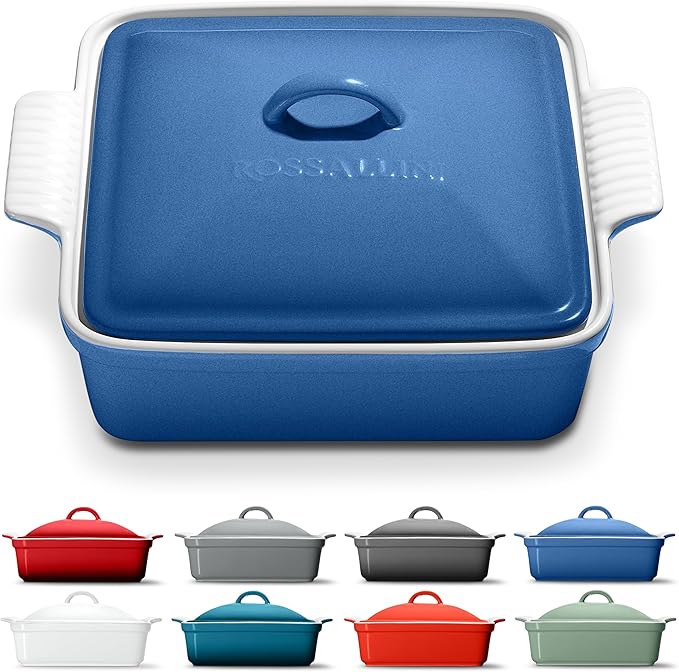 ROSSALLINI Stoneware Casserole Dish Bakeware by RossalliniSignatureStoneware