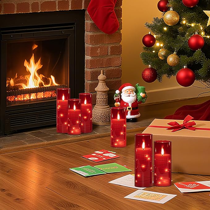 Raycare Flameless Candle with Remote Timer – 9 Flickering Acrylic Battery Ope...