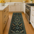 Hazo Haus Insect 2x7 Stain Resistant Kitchen Runner Rugs, Vintage Bathroon Rug by HazoHaus