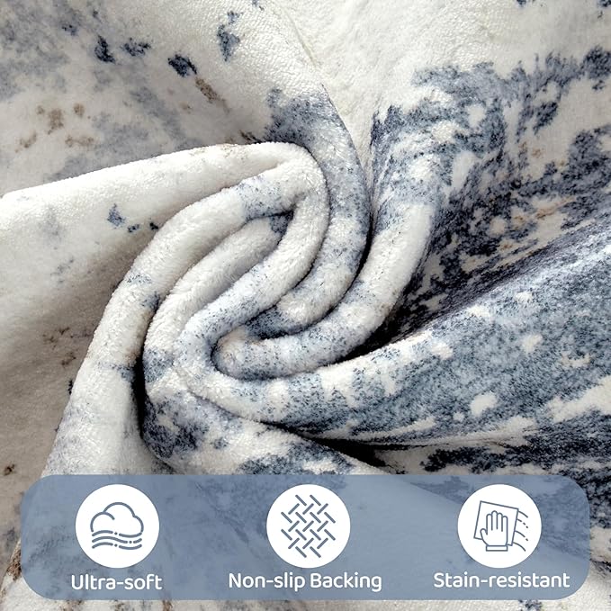 UERMEI 8x10 Area Rug Living Room Rugs Thickened - Image 8