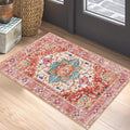 Yamaziot Washable Area Rug, 2x3 Small Entryway Rug Non-Slip Boho Vintage Rug by Yamaziot