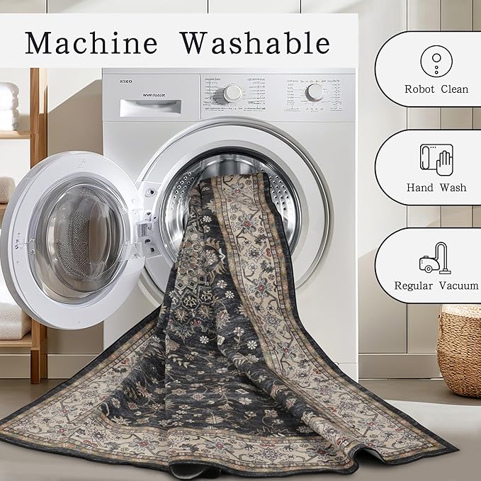 Washable Rugs 8x10 Area Rugs for Living Room, Rugs for Bedroom, Large Carpets - Image 4