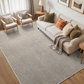 FinRèc Low Pile 5x7 Area Rugs for Bedroom Living Room, Thin Rug Solid Color by FinRe%CC%80cHome