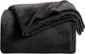 KMUSET Super Soft Throw Blanket Premium Silky Flannel Fleece Throw Size Black by COZYBLANKETHappyHomeLife