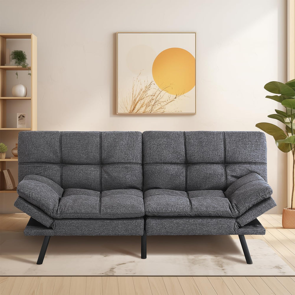 MUUEGM Futon Sofa Bed, Convertible Sofa Sleeper for Compact Space,Apartment, ...