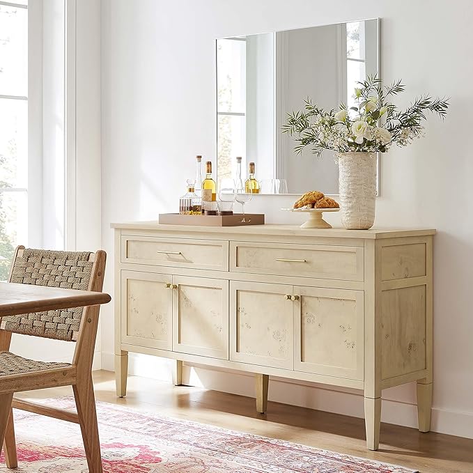 Modway Elysian Living Room Furniture, Bleached Burl