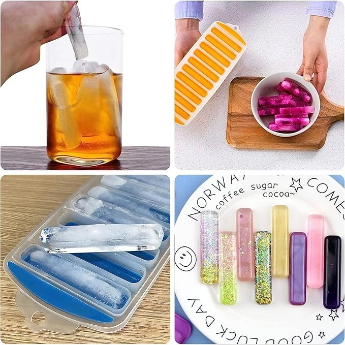 Ice Cube Trays, Easy-Release Silicone and Flexible 28 Ice Trays - Image 4