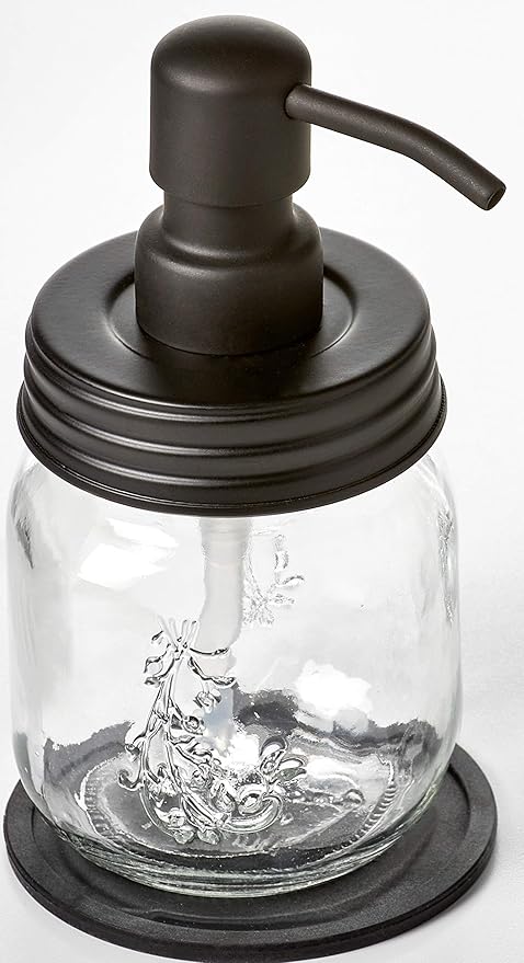 Black 12oz Mason Jar Soap and/or Lotion Dispensers - Image 3