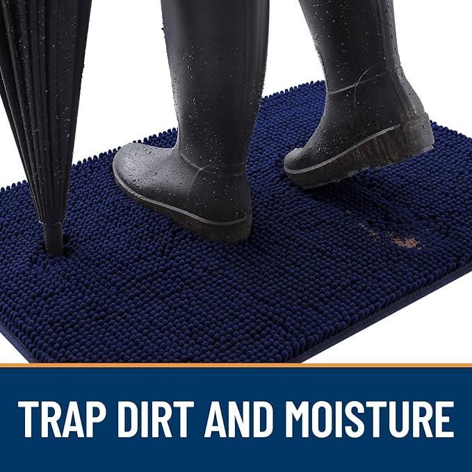 OLANLY Dog Door Mat for Muddy Paws 54x32, Absorbs Moisture and Dirt, Absorbent - Image 2
