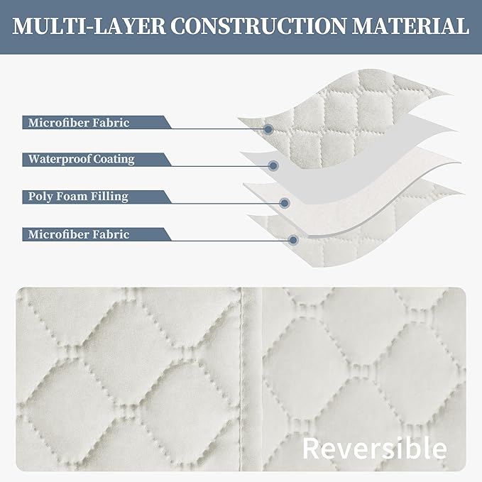 ISSUNTEX Double Protection 100% Waterproof Sofa Covers - Image 4