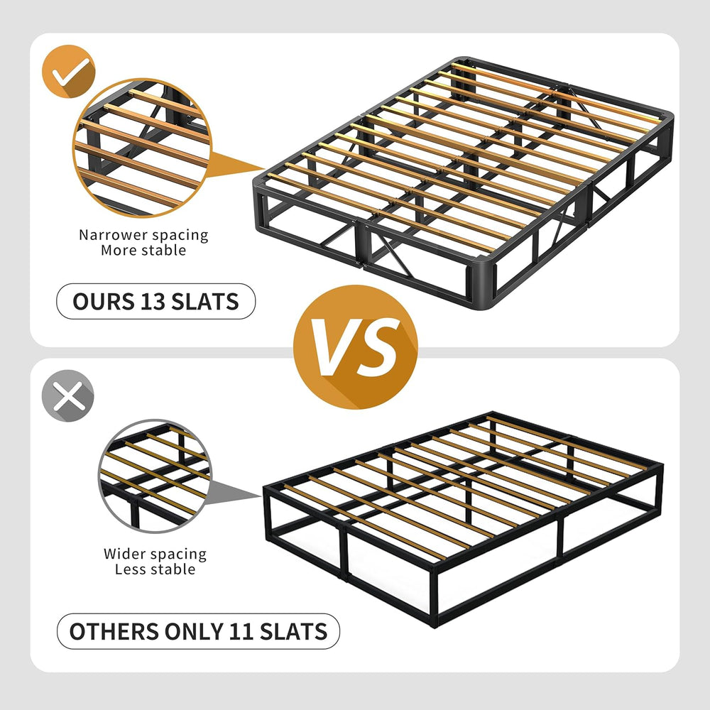 MAF 5 Inch Box Spring Full Size Low Profile Bed Base with BoxSpring Cover